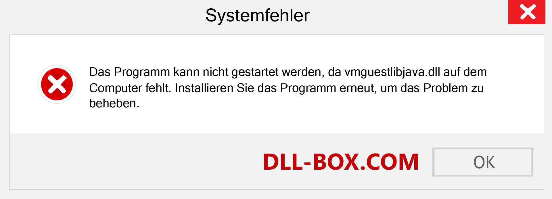 vmguestlibjava.dll-Datei fehlt?. Download für Windows 7, 8, 10 - Fix vmguestlibjava dll Missing Error unter Windows, Fotos, Bildern